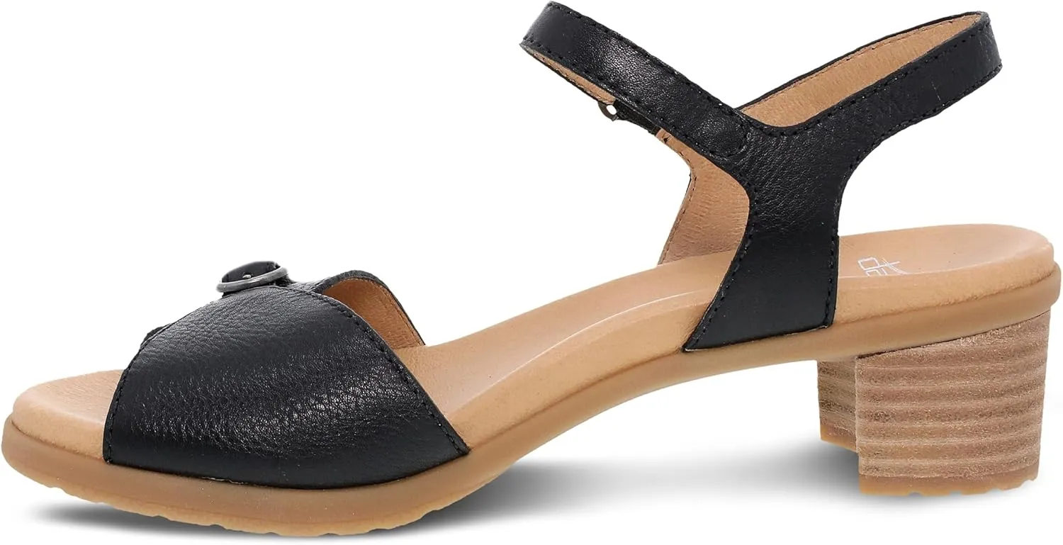 Dansko Tessie Multi-Strap Sandal for Women - A Subtle Heel and Memory Foam for All-Day Comfort - Unique Design for Easy Transition from Work to Evening