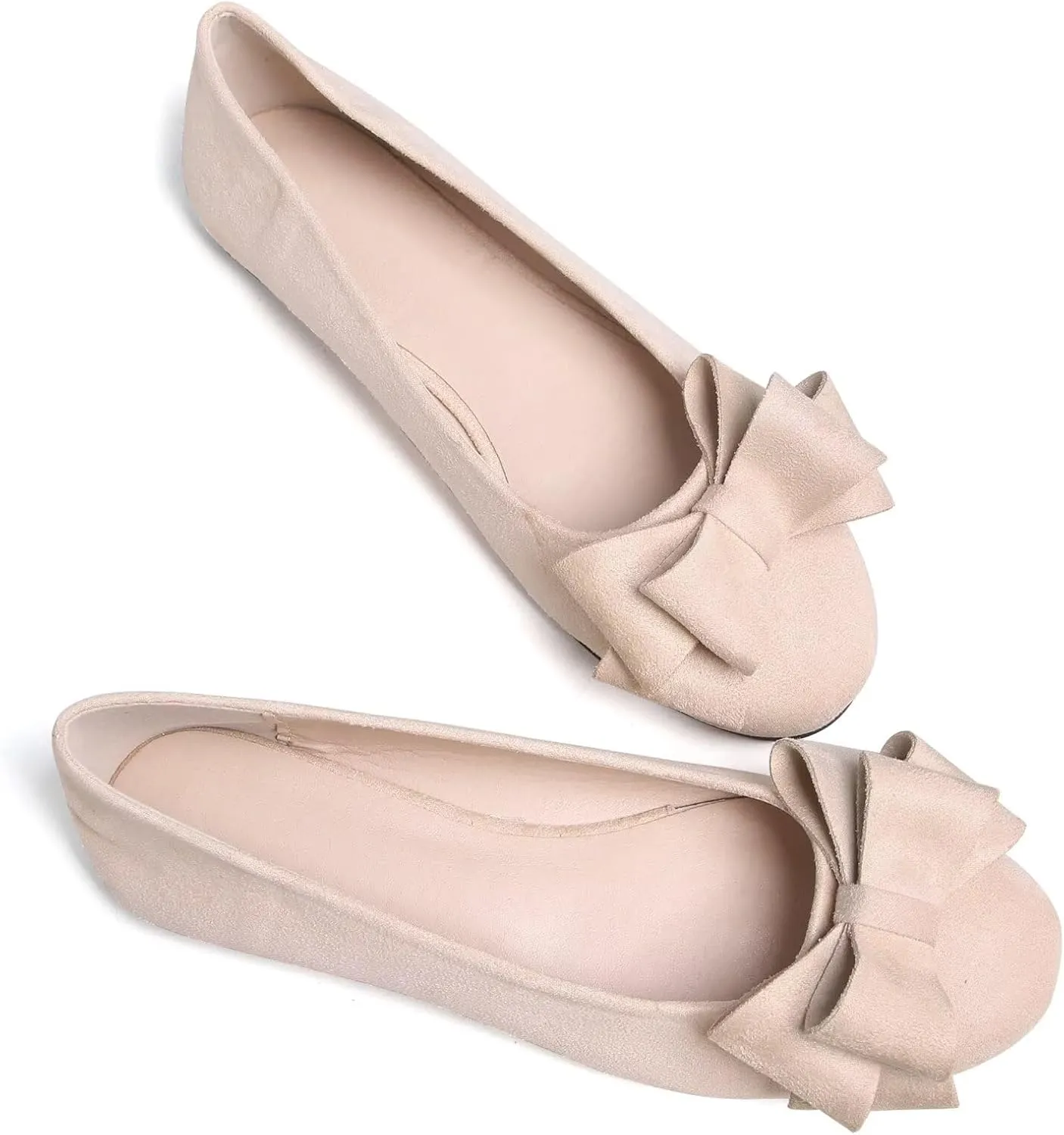 Dear Time Women's Business Casual Ballet Flats Round Toe Flats Soft Slip On Office Shoes for Work