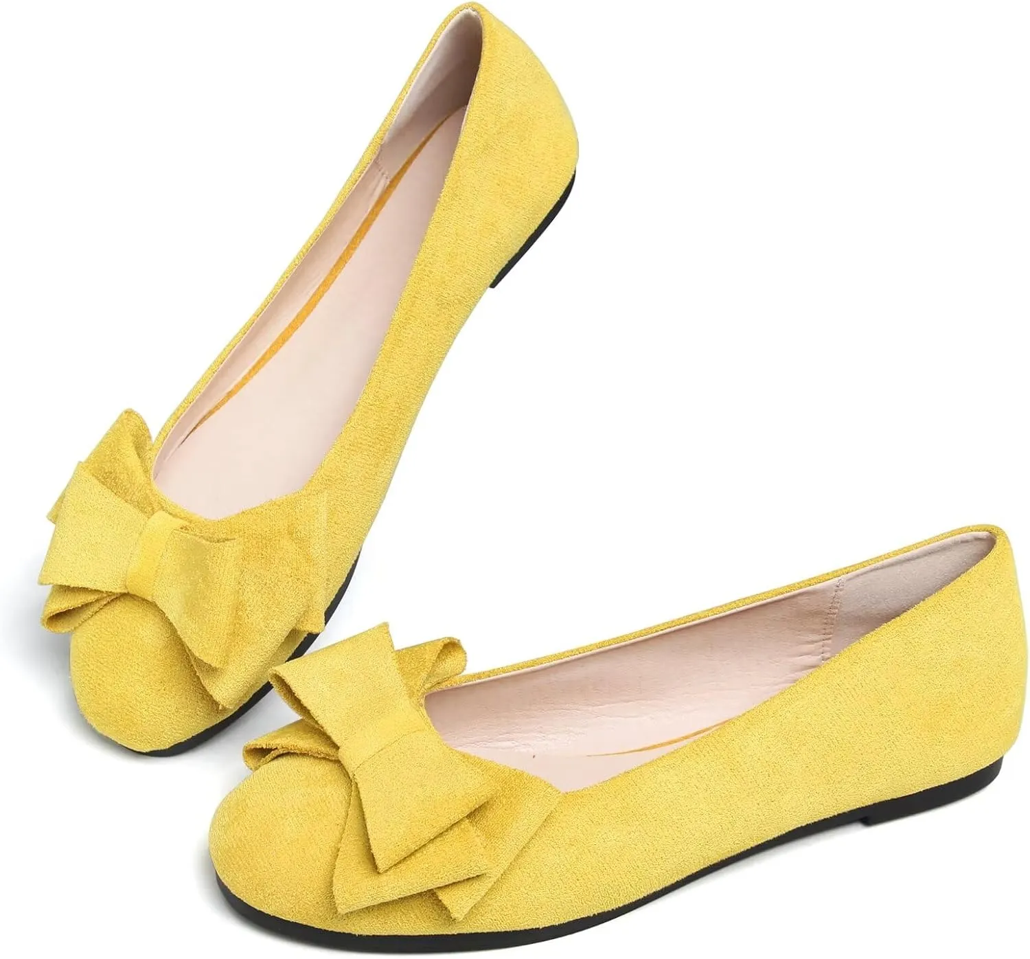 Dear Time Women's Business Casual Ballet Flats Round Toe Flats Soft Slip On Office Shoes for Work