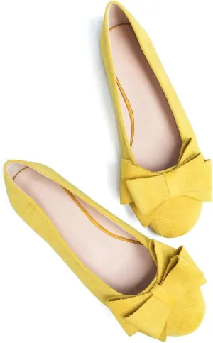 Dear Time Women's Business Casual Ballet Flats Round Toe Flats Soft Slip On Office Shoes for Work