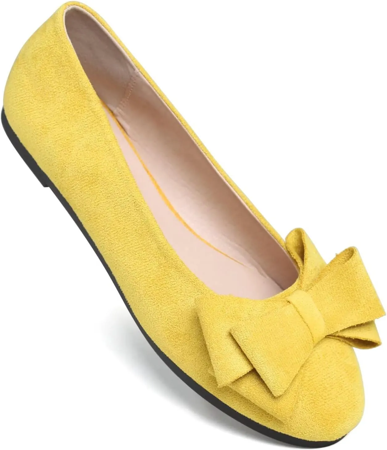 Dear Time Women's Business Casual Ballet Flats Round Toe Flats Soft Slip On Office Shoes for Work