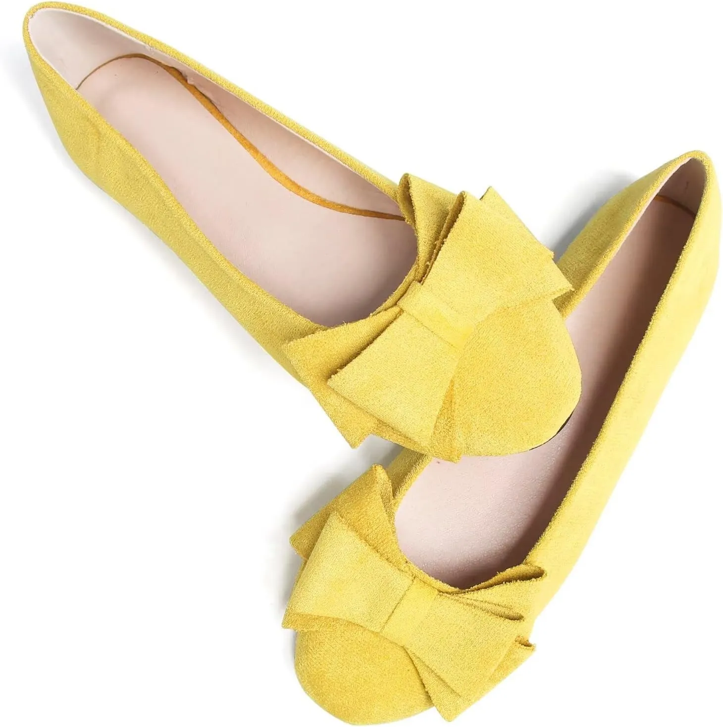 Dear Time Women's Business Casual Ballet Flats Round Toe Flats Soft Slip On Office Shoes for Work