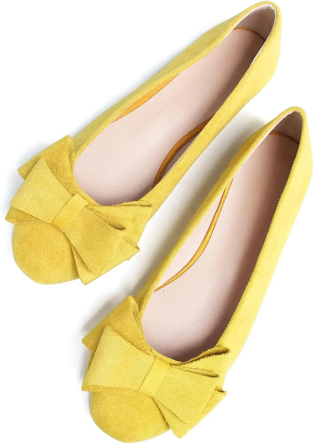 Dear Time Women's Business Casual Ballet Flats Round Toe Flats Soft Slip On Office Shoes for Work