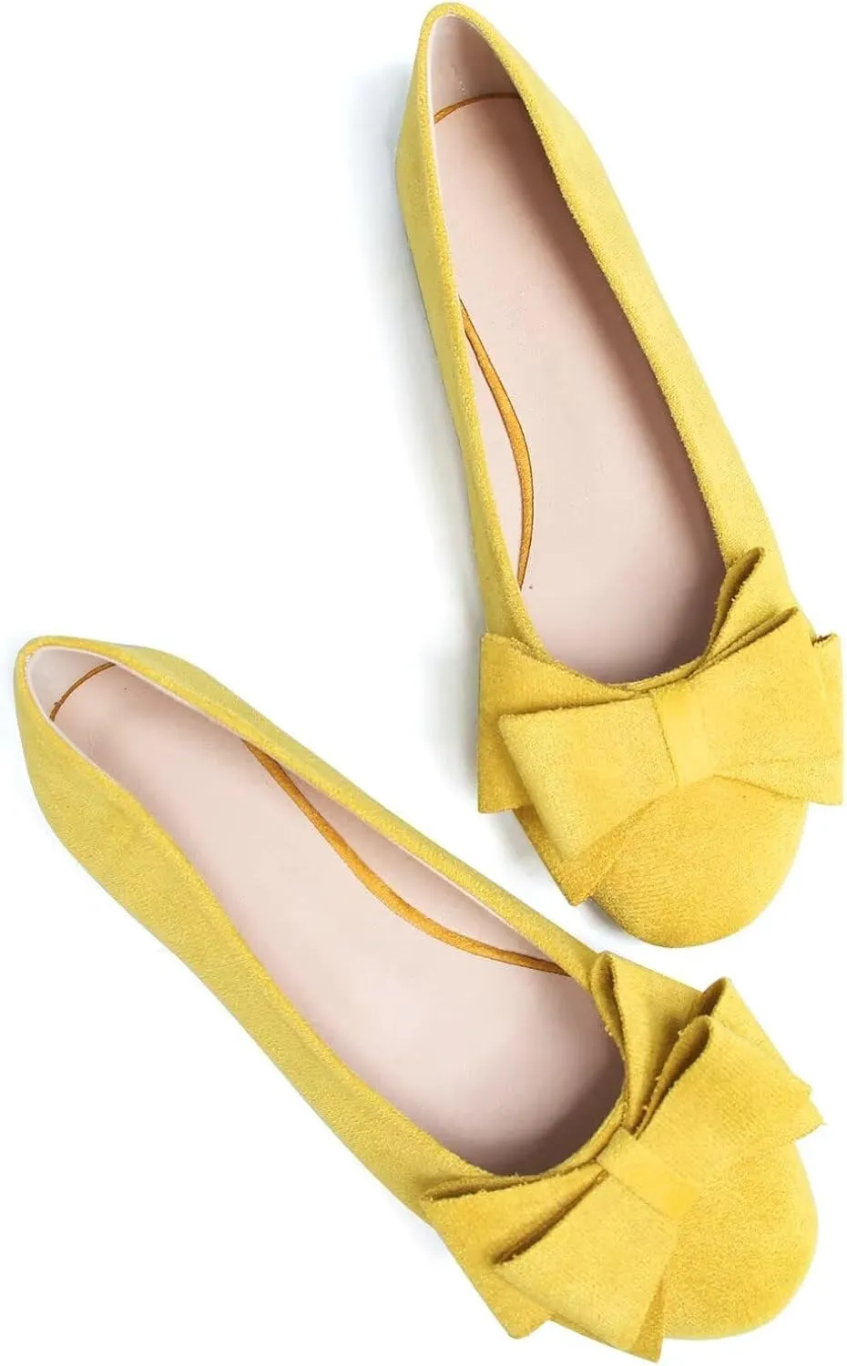 Dear Time Women's Business Casual Ballet Flats Round Toe Flats Soft Slip On Office Shoes for Work