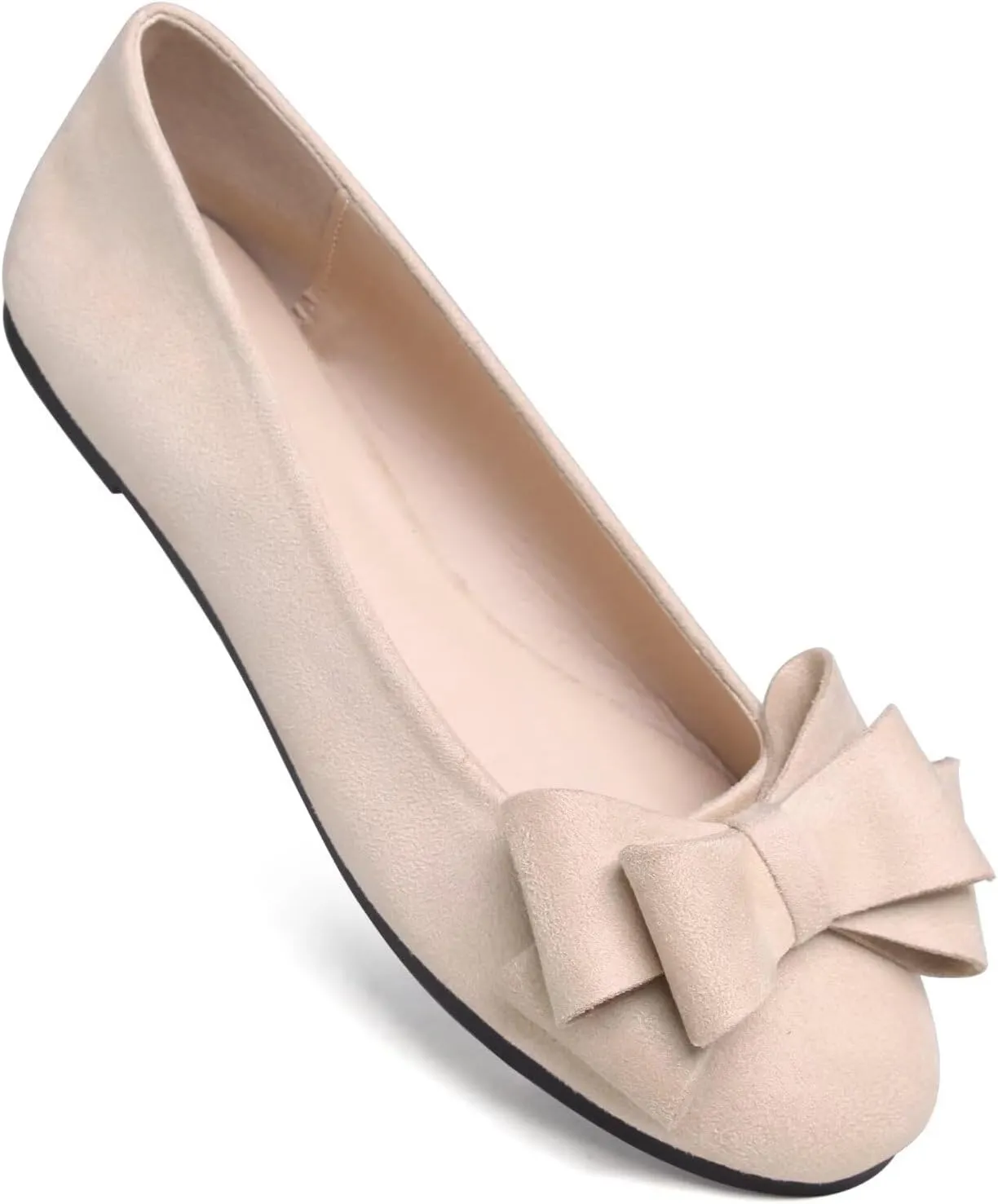 Dear Time Women's Business Casual Ballet Flats Round Toe Flats Soft Slip On Office Shoes for Work