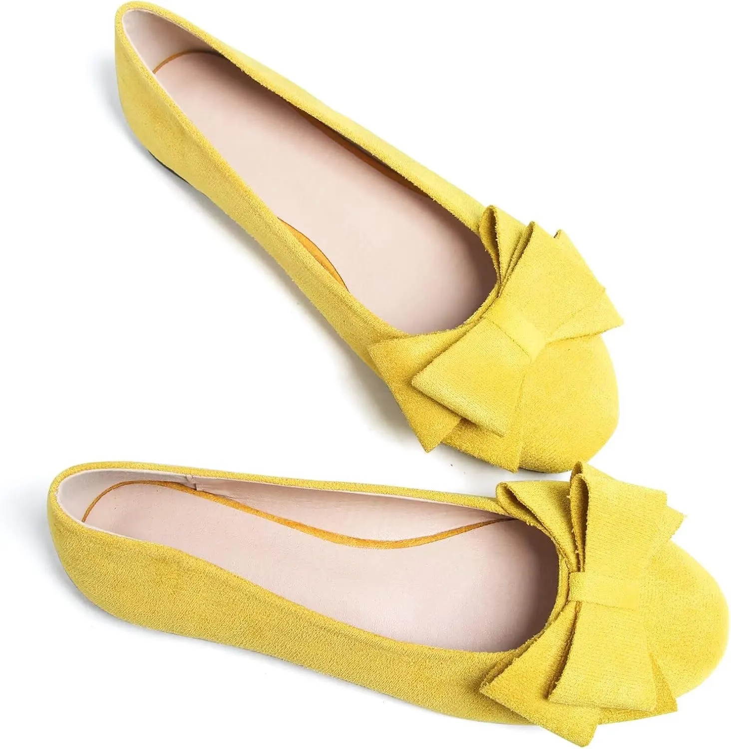 Dear Time Women's Business Casual Ballet Flats Round Toe Flats Soft Slip On Office Shoes for Work