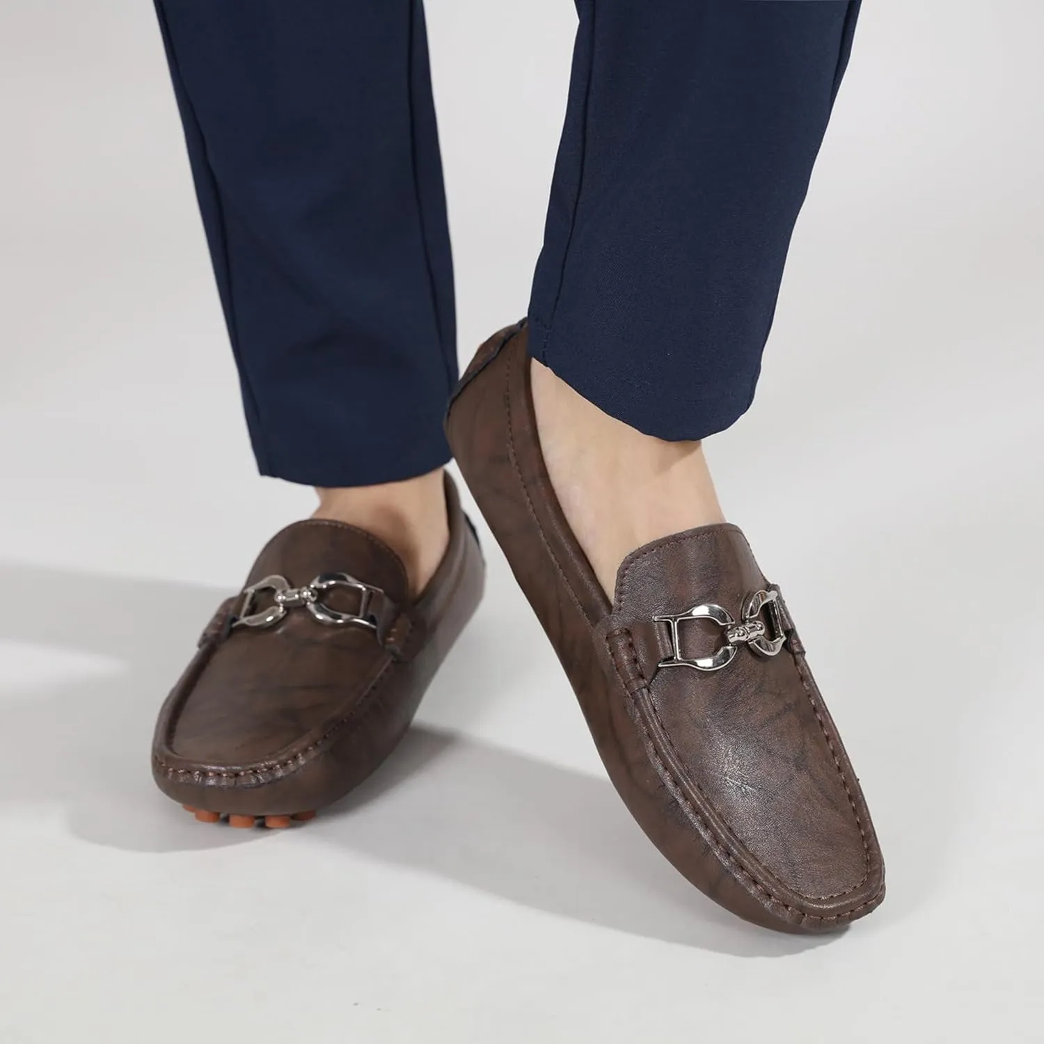 Directly Shipped from The Factory Men's Classic Penny Slip - On Loafer, Made of Cowhide Leather, with Soft Sole. Loafer for Men, Comfortable Men's Business Casual, Driving and Boat Shoes