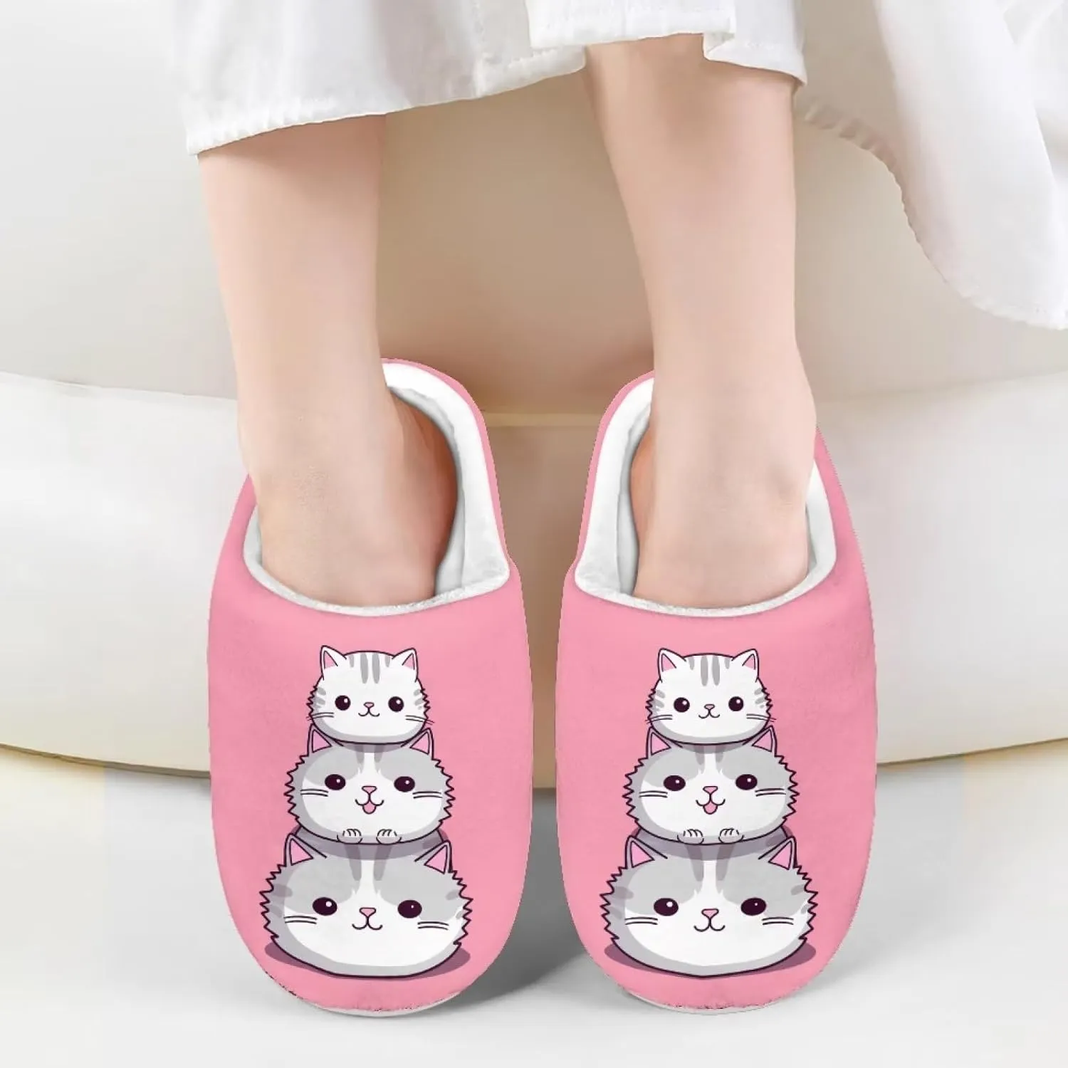 DISNIMO Kids Slippers Household Anti-Slip Indoor Home Bedroom Slippers for Girls and Boys 9-14.5