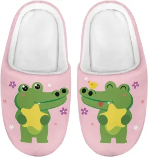 DISNIMO Kids Slippers Household Anti-Slip Indoor Home Bedroom Slippers for Girls and Boys 9-14.5