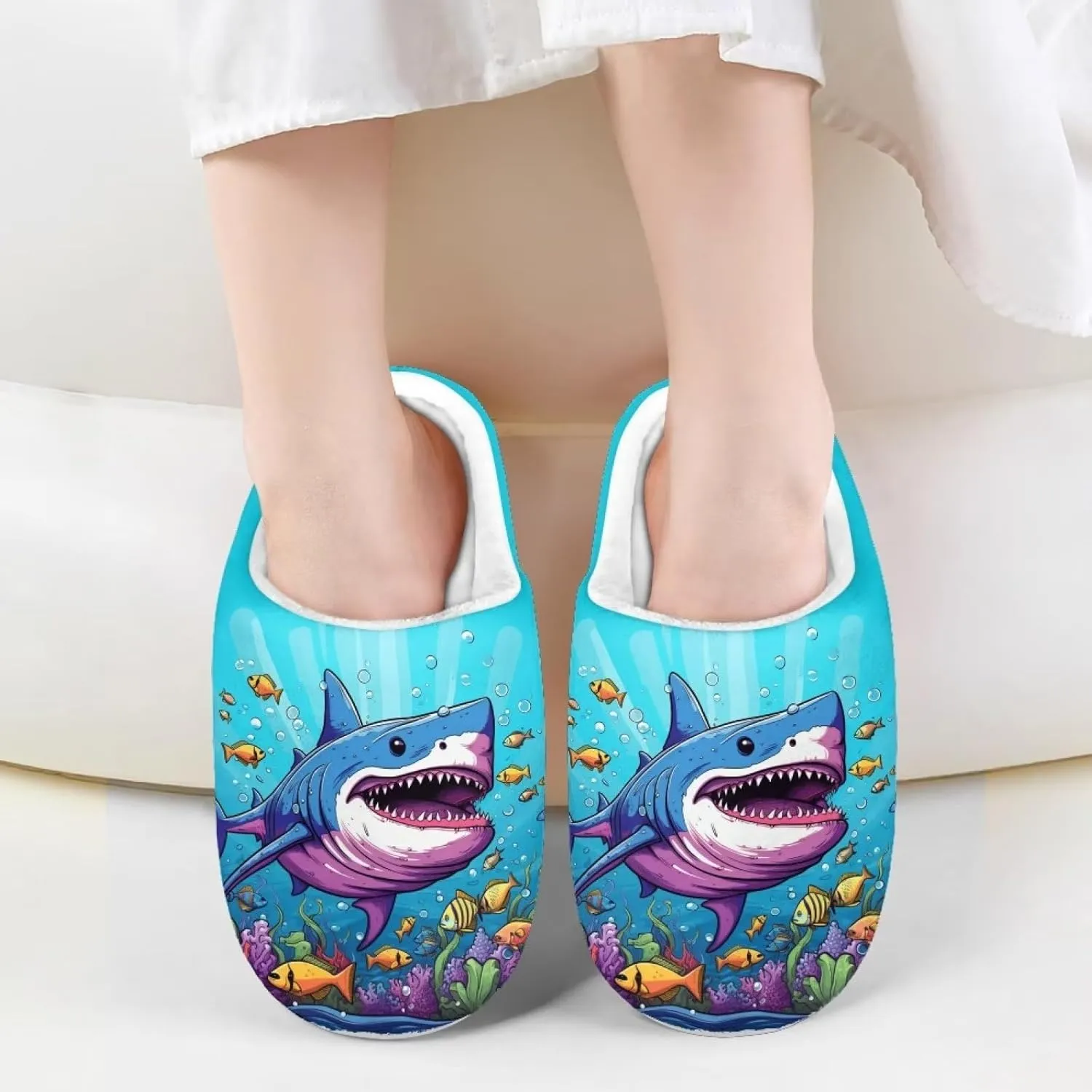 DISNIMO Kids Slippers Household Anti-Slip Indoor Home Bedroom Slippers for Girls and Boys 9-14.5