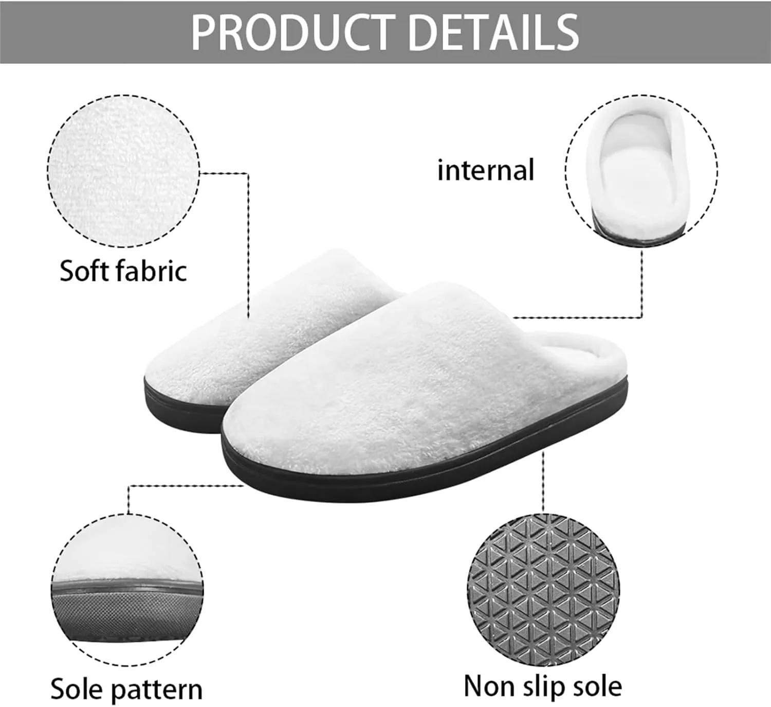DISNIMO Kids Slippers Household Anti-Slip Indoor Home Bedroom Slippers for Girls and Boys 9-14.5