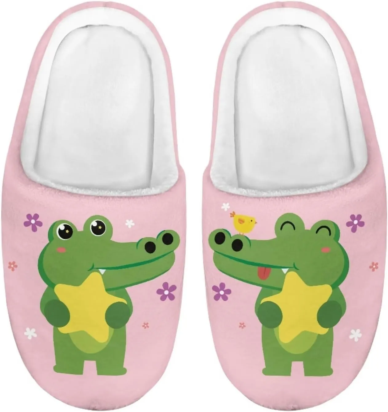 DISNIMO Kids Slippers Household Anti-Slip Indoor Home Bedroom Slippers for Girls and Boys 9-14.5