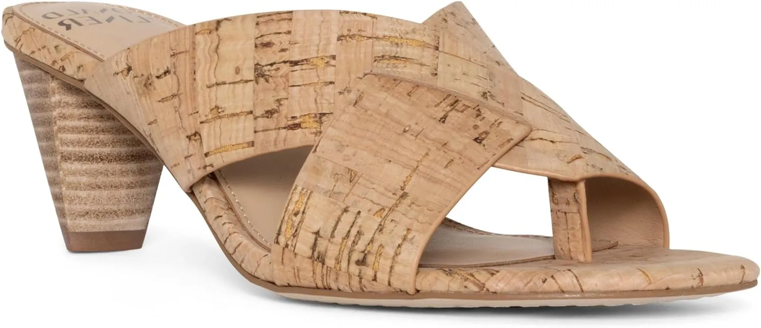 Donald Pliner AYLLY Slip-On Dress Sandals 2.5” Heel Slip-On Heeled Sandals for Women, Crisscross Upper, Memory Foam Insole, Summer Heels, Comfortable Heels for Women