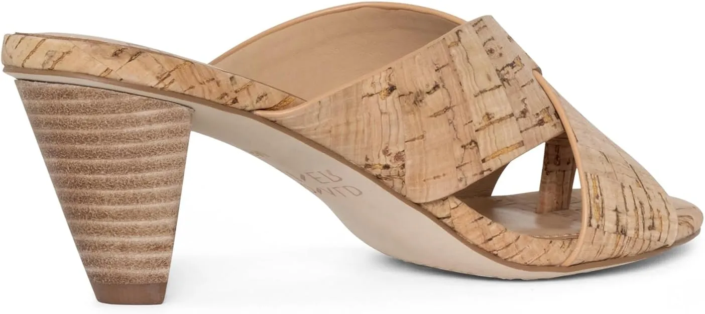 Donald Pliner AYLLY Slip-On Dress Sandals 2.5” Heel Slip-On Heeled Sandals for Women, Crisscross Upper, Memory Foam Insole, Summer Heels, Comfortable Heels for Women