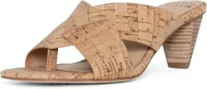 Donald Pliner AYLLY Slip-On Dress Sandals 2.5” Heel Slip-On Heeled Sandals for Women, Crisscross Upper, Memory Foam Insole, Summer Heels, Comfortable Heels for Women