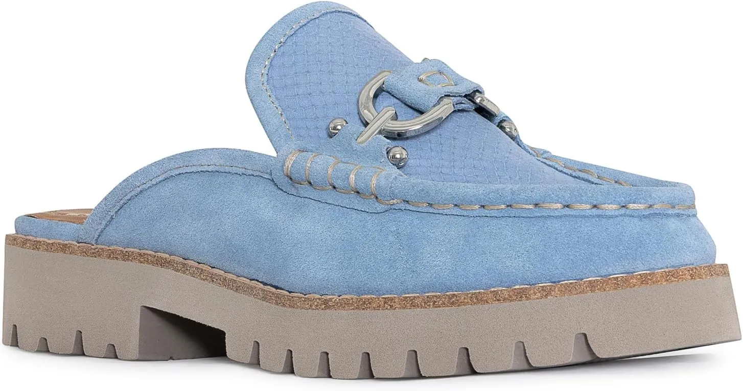 Donald Pliner Women's Elta Mules, Slip-On Mules, Closed Toe Comfort Loafers, Casual Slip-On Shoes for Women