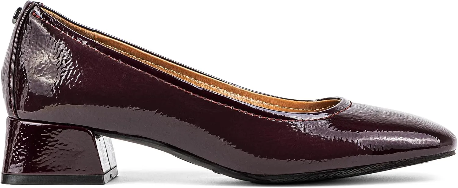 Donald Pliner Women’s RYA Pump Heel – 1.3” Block Heel Shoes for Comfort, Slip On Women’s Heels with Rubber Sole