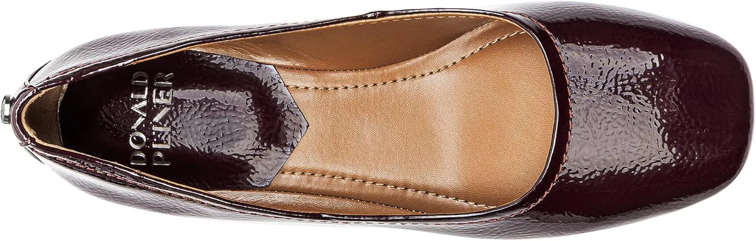 Donald Pliner Women’s RYA Pump Heel – 1.3” Block Heel Shoes for Comfort, Slip On Women’s Heels with Rubber Sole