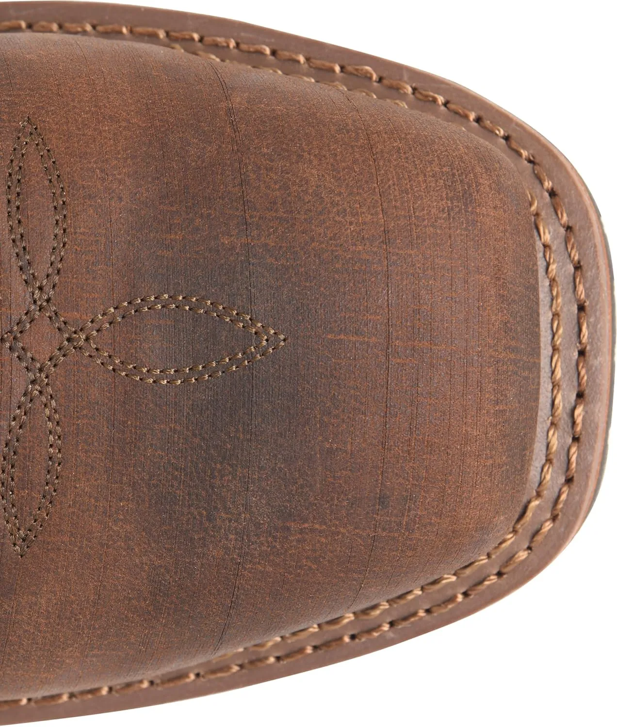 DOUBLE-H Mens 10" Comp Toe Square Toe Roper Boots, Durable Leather Work Boot for Safety & Comfort, Western Style