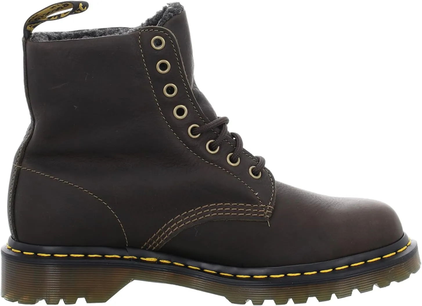 Dr. Martens Unisex-Adult 1460 Faux Fur Lined Grizzly Leather Boot Fashion