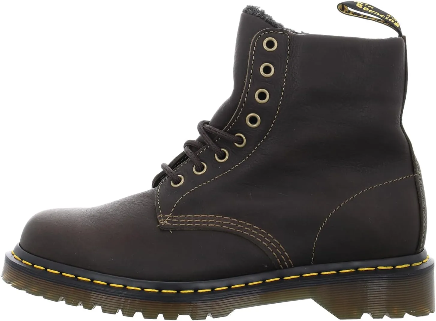Dr. Martens Unisex-Adult 1460 Faux Fur Lined Grizzly Leather Boot Fashion