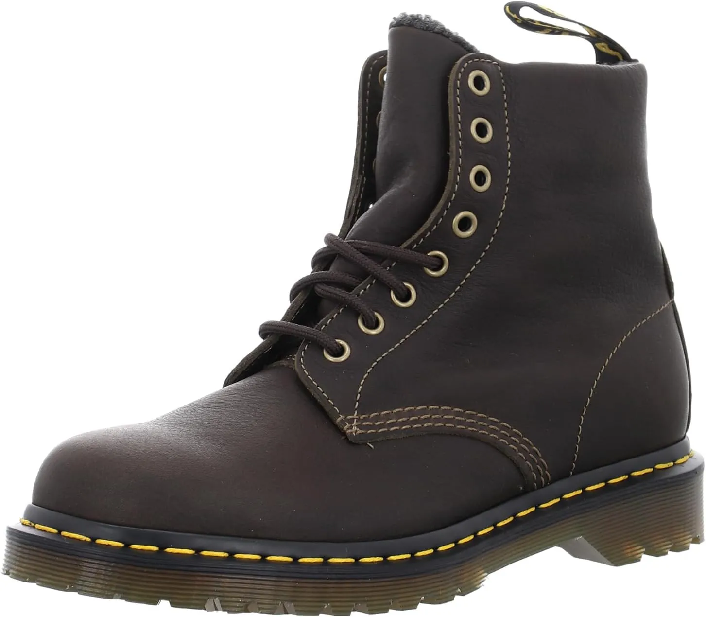 Dr. Martens Unisex-Adult 1460 Faux Fur Lined Grizzly Leather Boot Fashion