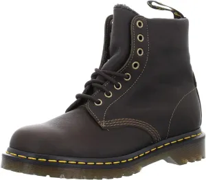 Dr. Martens Unisex-Adult 1460 Faux Fur Lined Grizzly Leather Boot Fashion