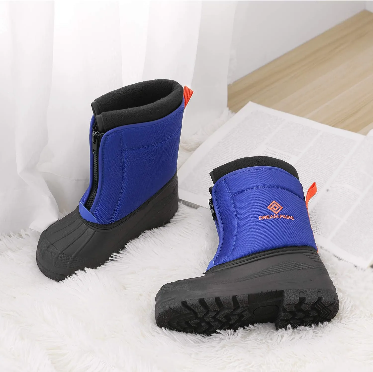 DREAM PAIRS Boys Girls Waterproof Winter Snow Boots