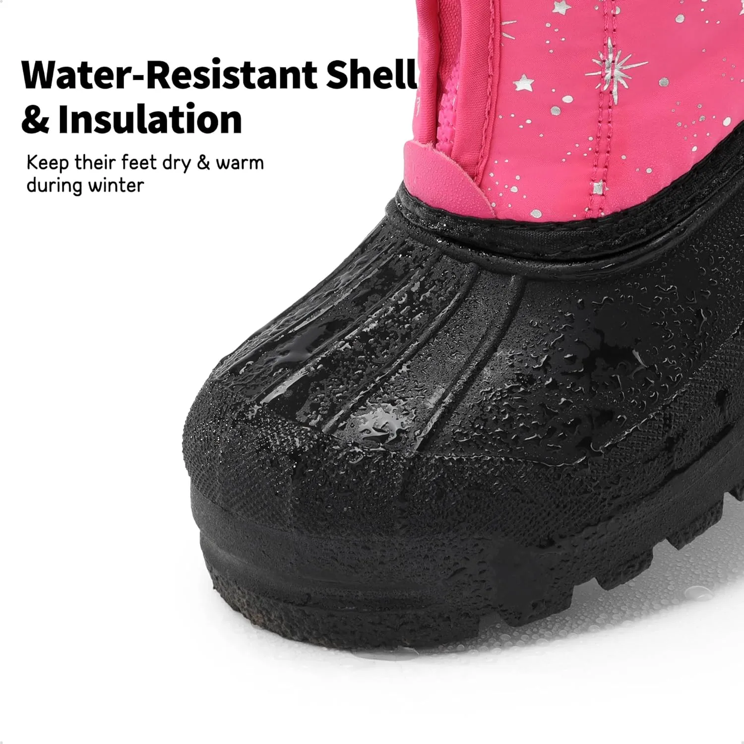 DREAM PAIRS Boys Girls Waterproof Winter Snow Boots
