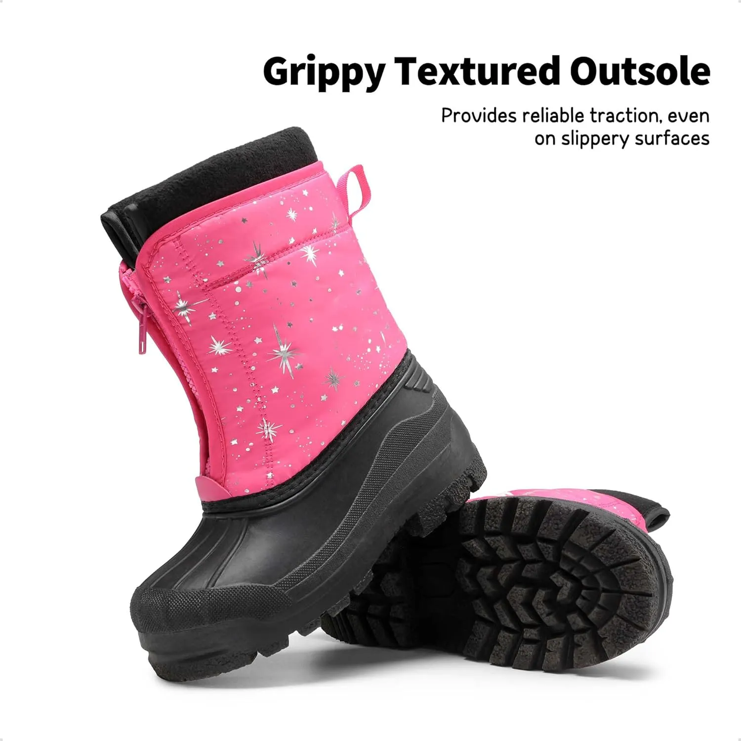 DREAM PAIRS Boys Girls Waterproof Winter Snow Boots