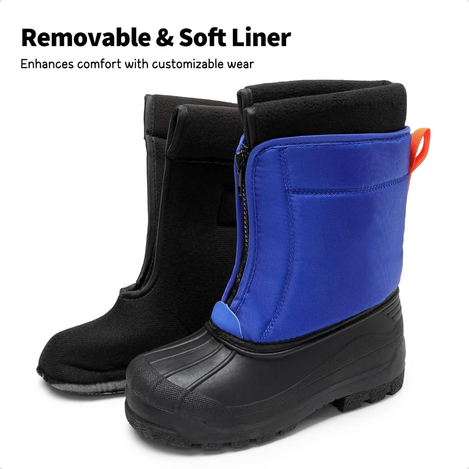 DREAM PAIRS Boys Girls Waterproof Winter Snow Boots