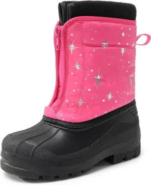 DREAM PAIRS Boys Girls Waterproof Winter Snow Boots