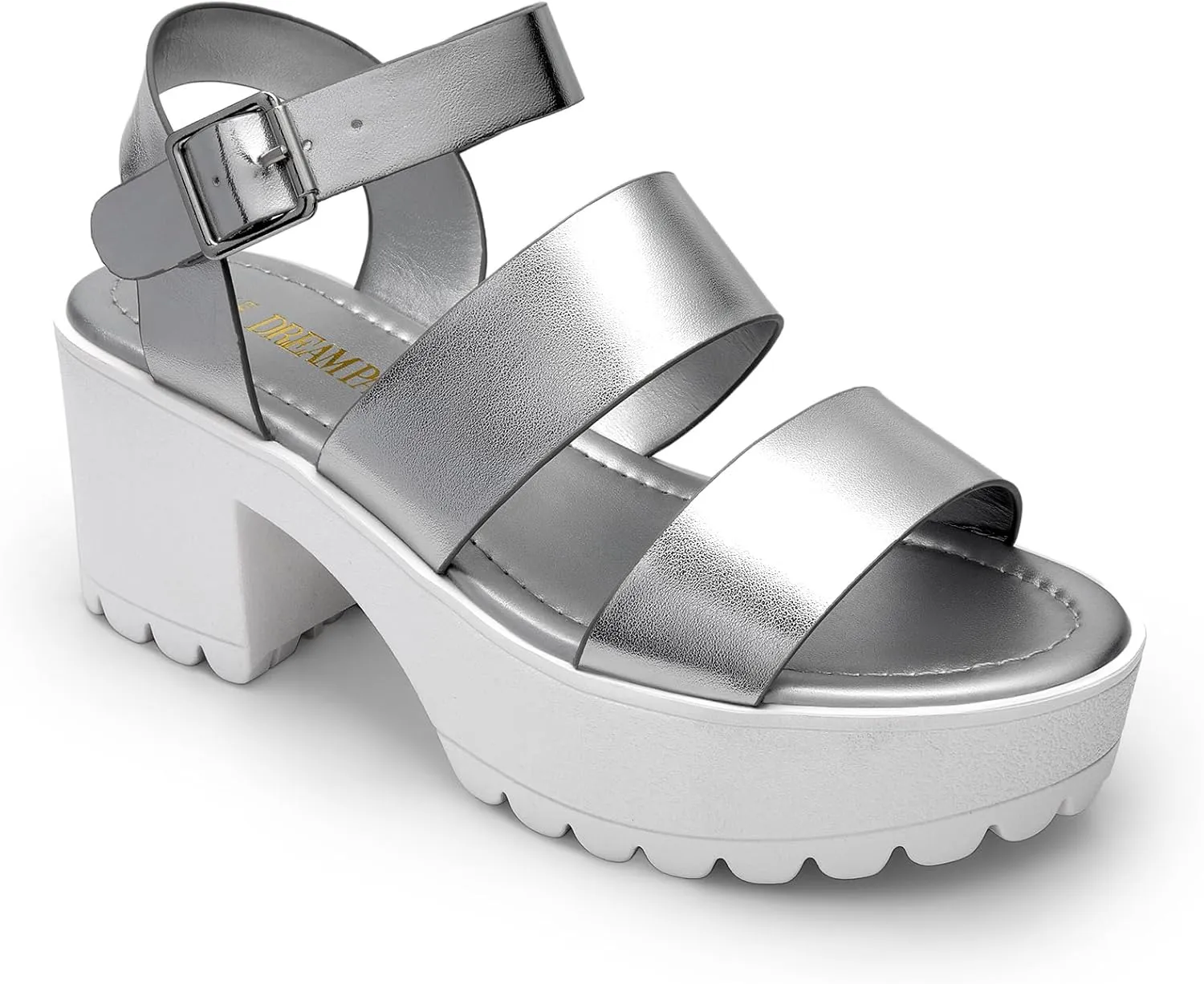 DREAM PAIRS Platform Heels for Women Lightweight Chunky Open Toe Stylish Comfortable Fisherman Sandals with Adjustable Ankle Strap