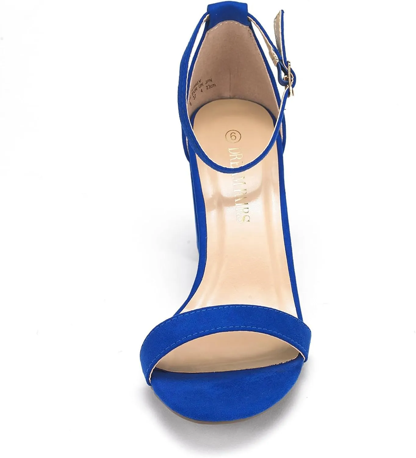 DREAM PAIRS Women's Chunk Low Heel Pump Sandals