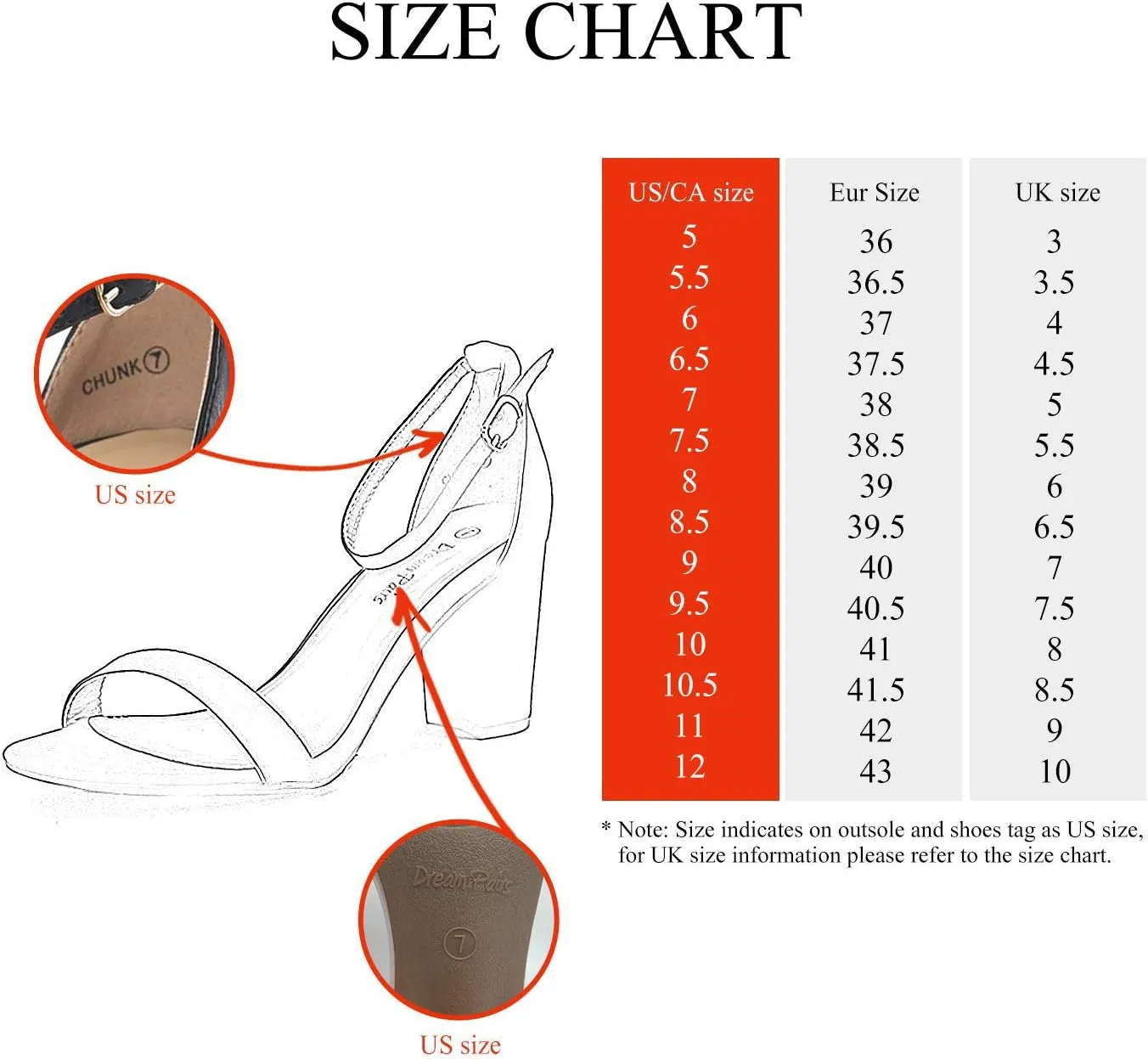 DREAM PAIRS Women's Chunk Low Heel Pump Sandals