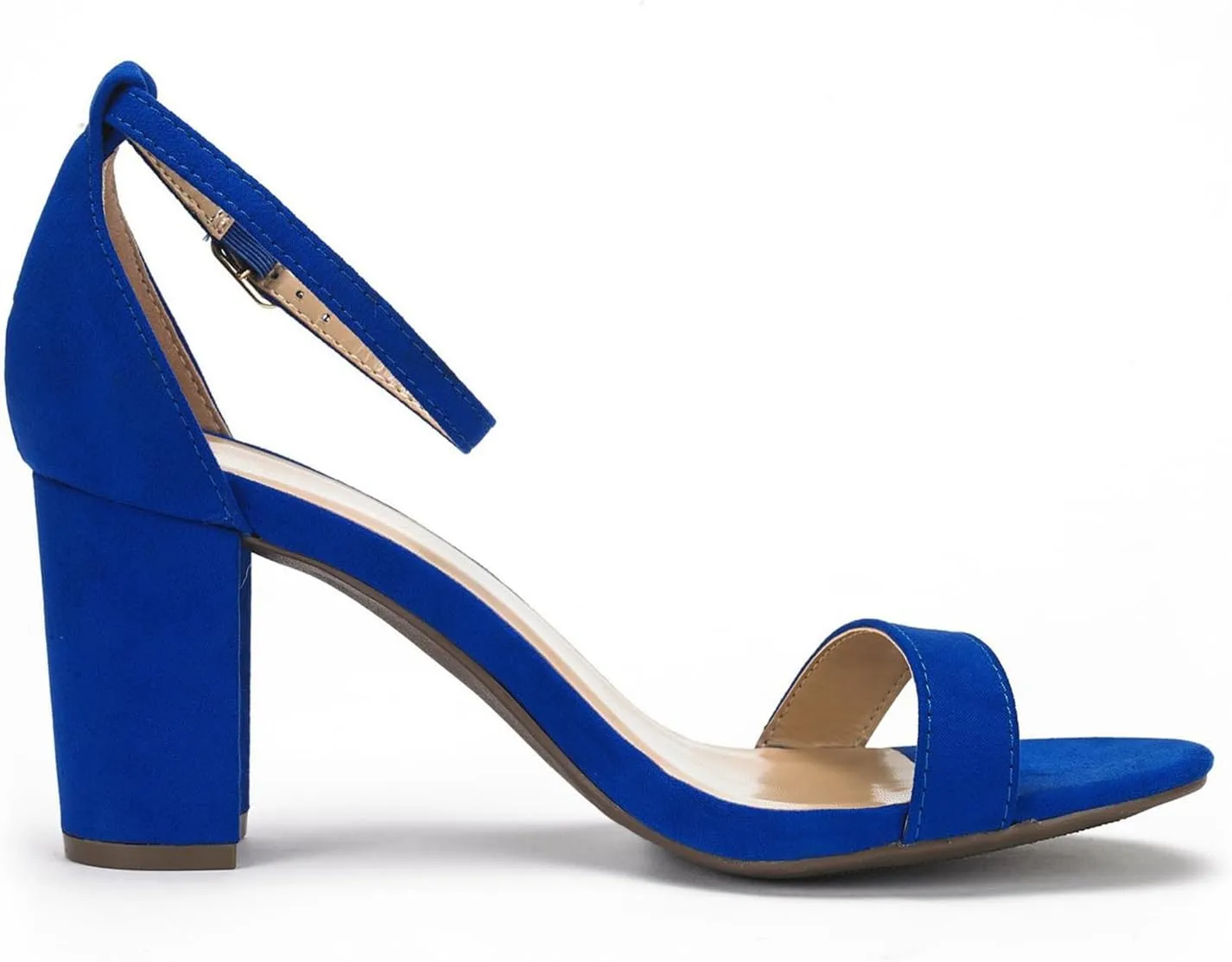 DREAM PAIRS Women's Chunk Low Heel Pump Sandals