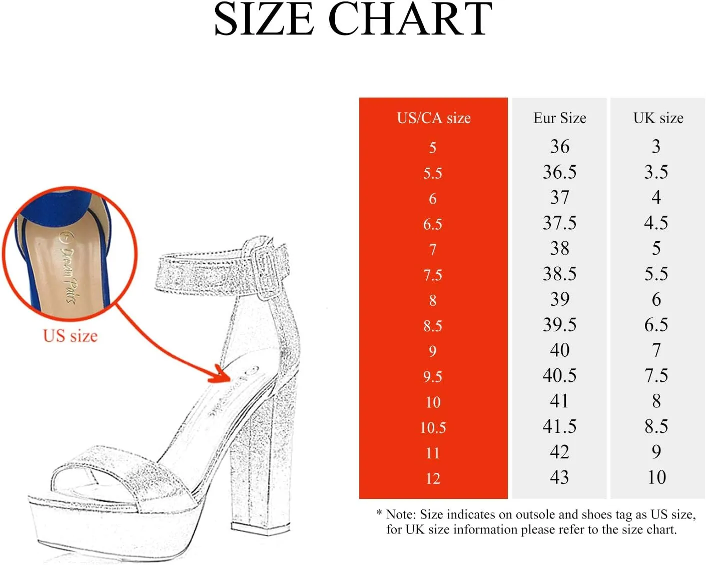 DREAM PAIRS Women's Hi-lo Heeled Sandal