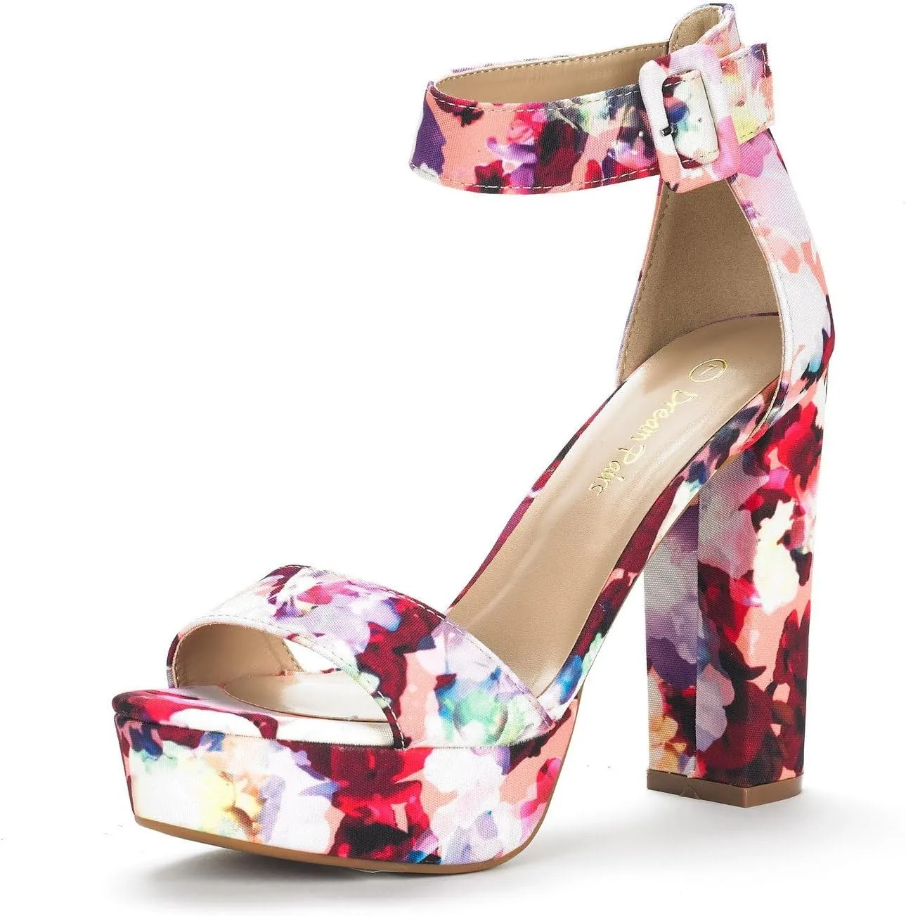 DREAM PAIRS Women's Hi-lo Heeled Sandal