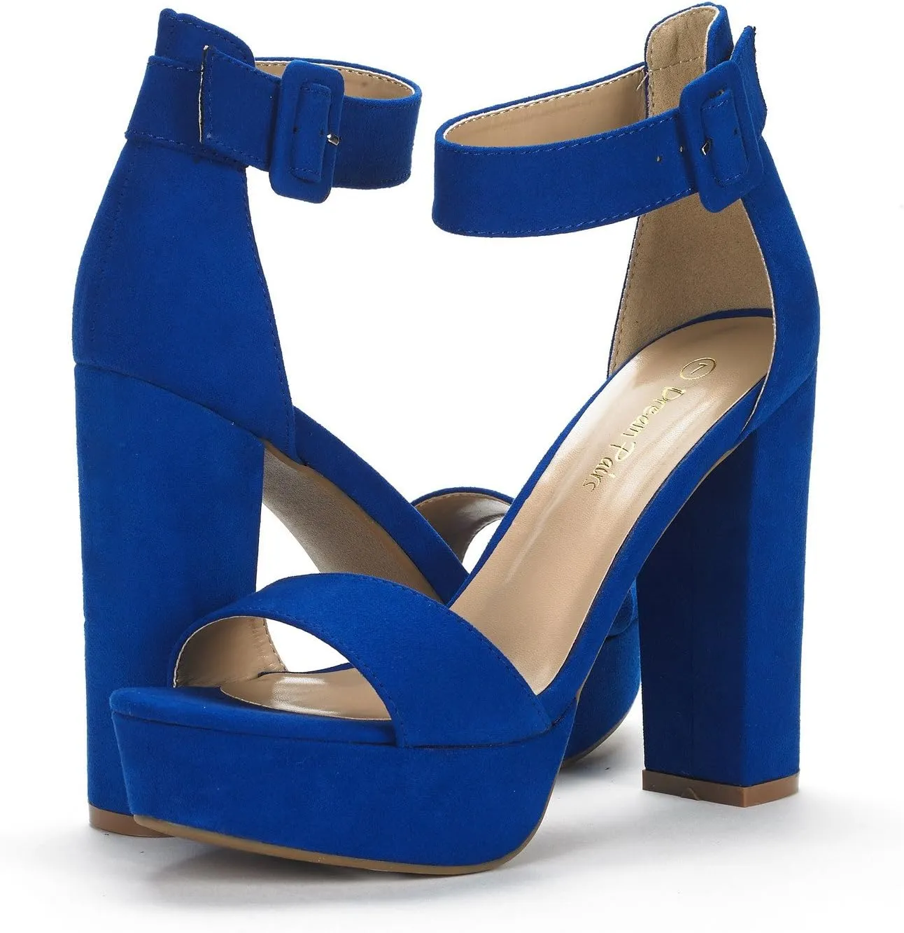 DREAM PAIRS Women's Hi-lo Heeled Sandal
