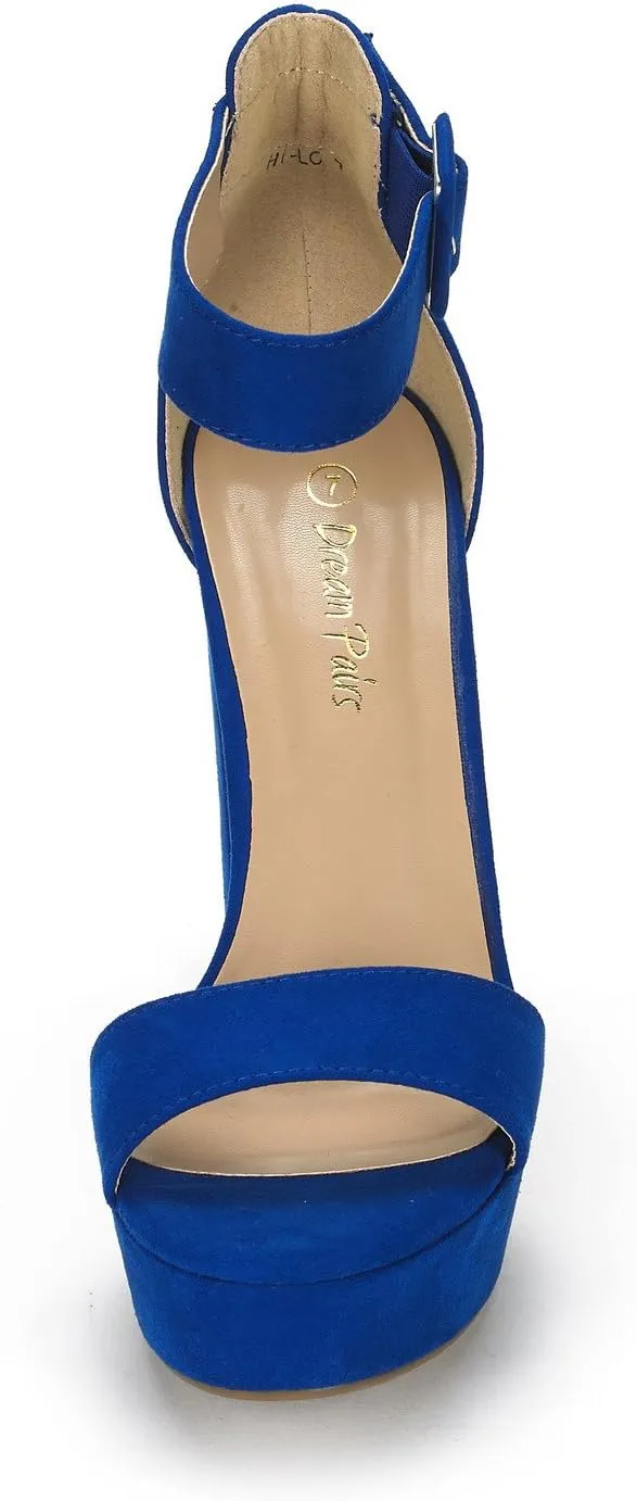 DREAM PAIRS Women's Hi-lo Heeled Sandal