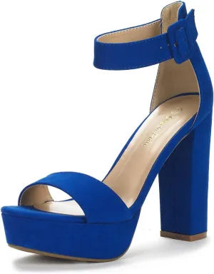 DREAM PAIRS Women's Hi-lo Heeled Sandal