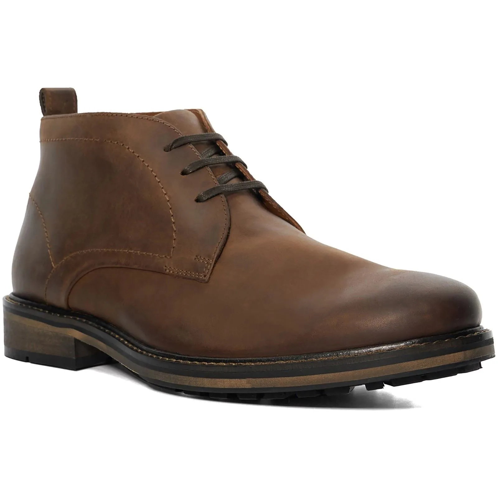 Dune Charleys Leather Men's Brown Boots