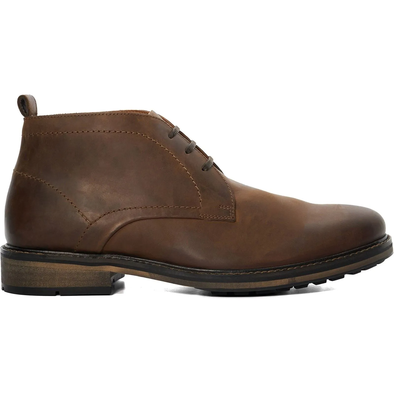 Dune Charleys Leather Men's Brown Boots