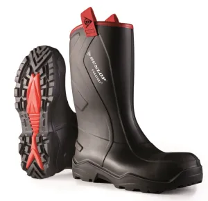 Dunlop Purofort   Rugged Full Safety Welly Work Boot Construction Wellington