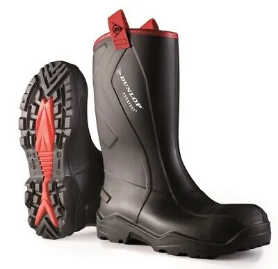 Dunlop Purofort   Rugged Full Safety Welly Work Boot Construction Wellington