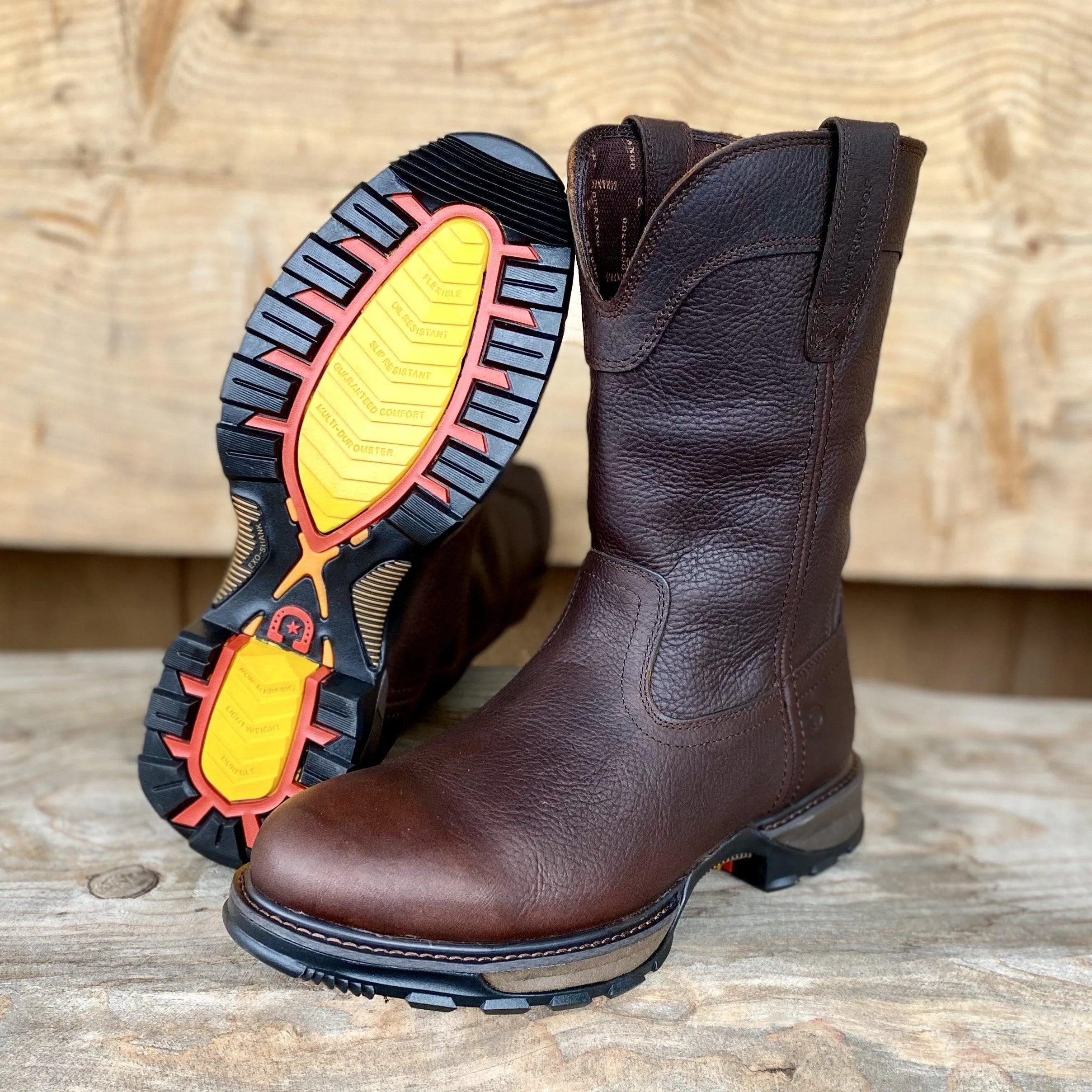 Durango Men's Maverick Dark Brown Waterproof Round Toe Work Boots DDB0332