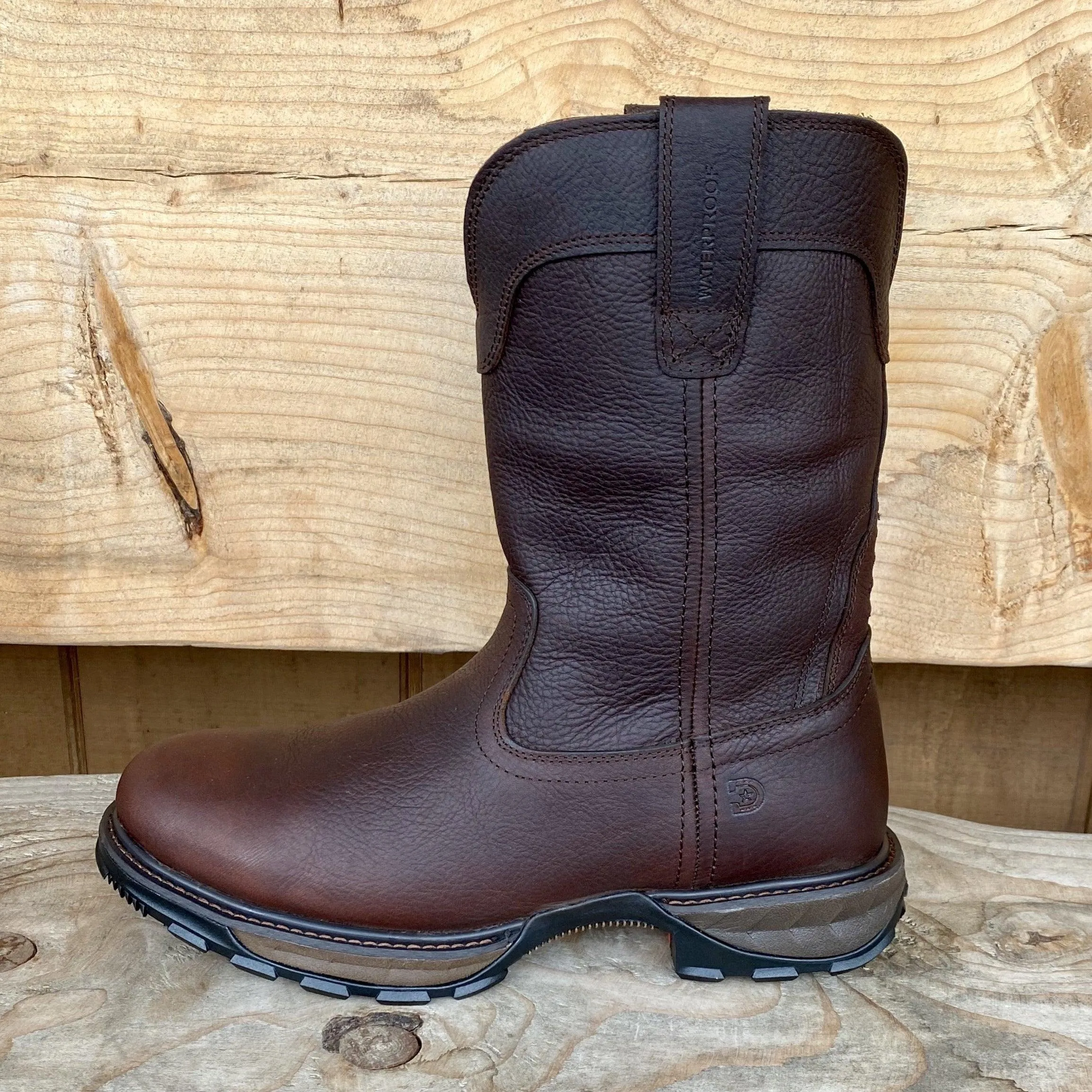 Durango Men's Maverick Dark Brown Waterproof Round Toe Work Boots DDB0332