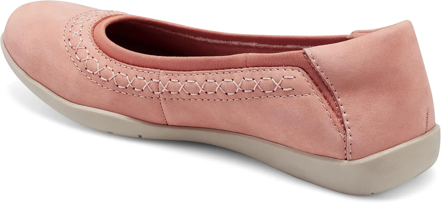 Earth Origins Women's Fable Slip-On Leather Flat for Work, Casual, Everyday
