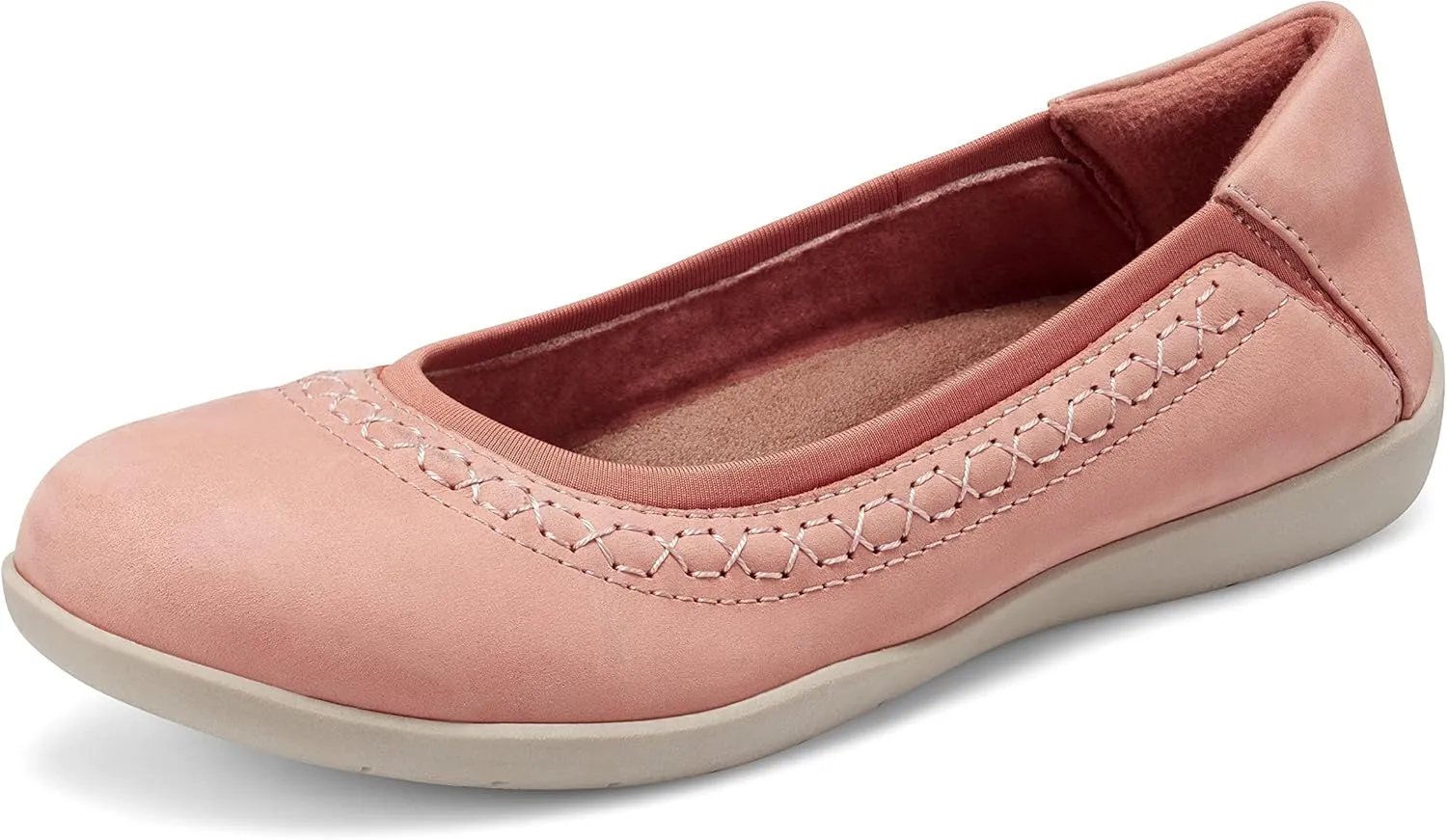 Earth Origins Women's Fable Slip-On Leather Flat for Work, Casual, Everyday