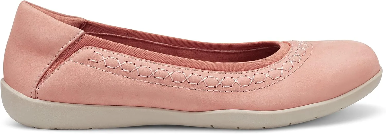 Earth Origins Women's Fable Slip-On Leather Flat for Work, Casual, Everyday
